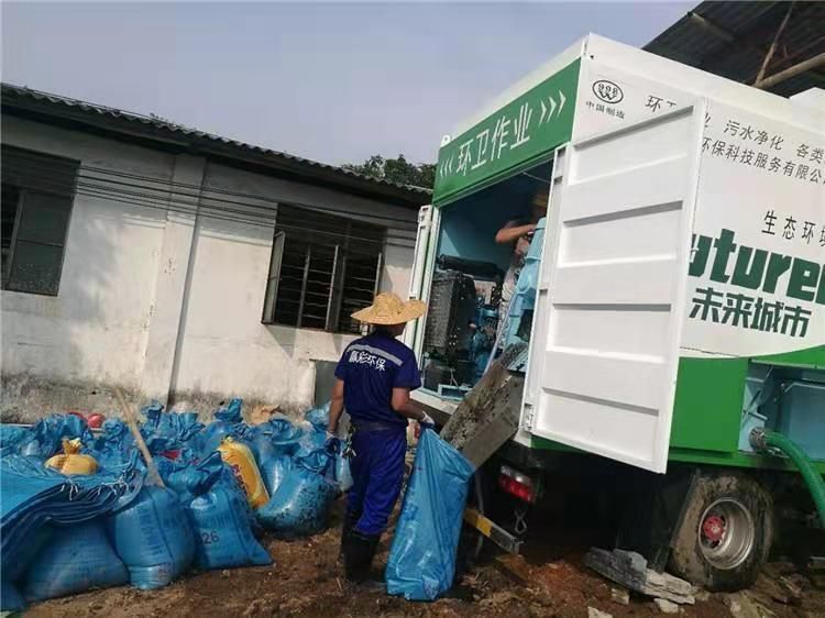 肥西工业污泥压干处理